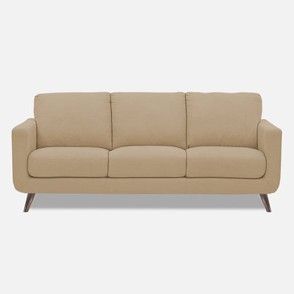 Adorn India Damian 3 Seater Sofa (Beige) (3 Year Warranty)