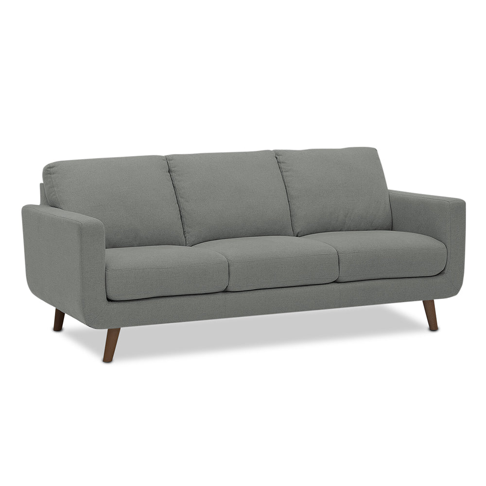 Adorn India Damian 3+2 5 Seater Sofa Set (Grey) (3 Year Warranty)