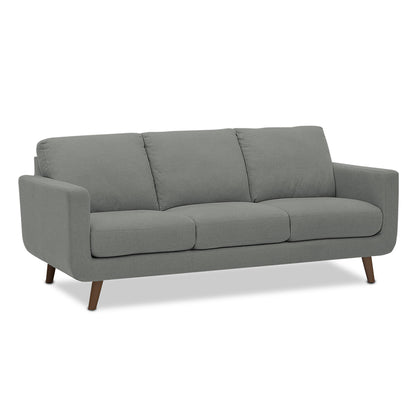 Adorn India Damian 3+2 5 Seater Sofa Set (Grey) (3 Year Warranty)