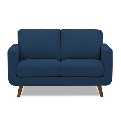 Adorn India Damian 2 Seater Sofa (Blue) (3 Year Warranty)