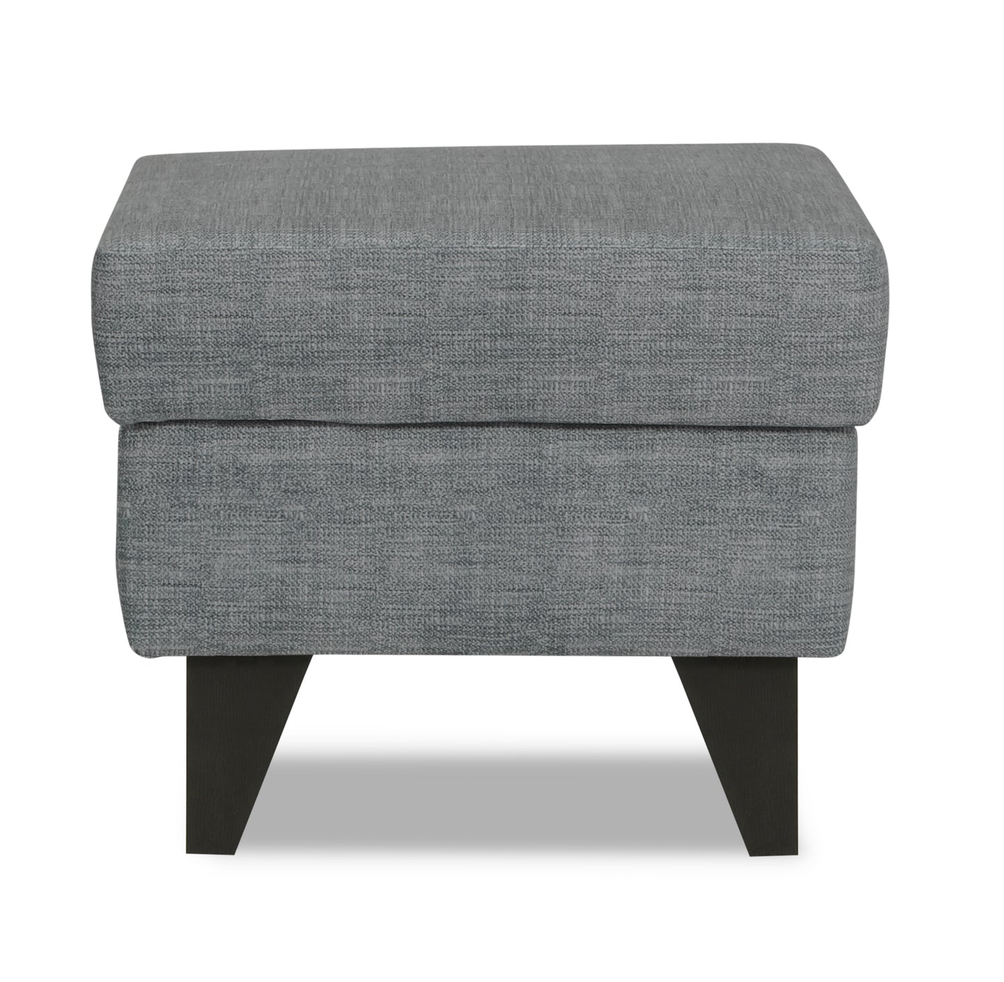Adorn India Christopher 1 Seater Wing Chair Decent with Puffy (Grey)