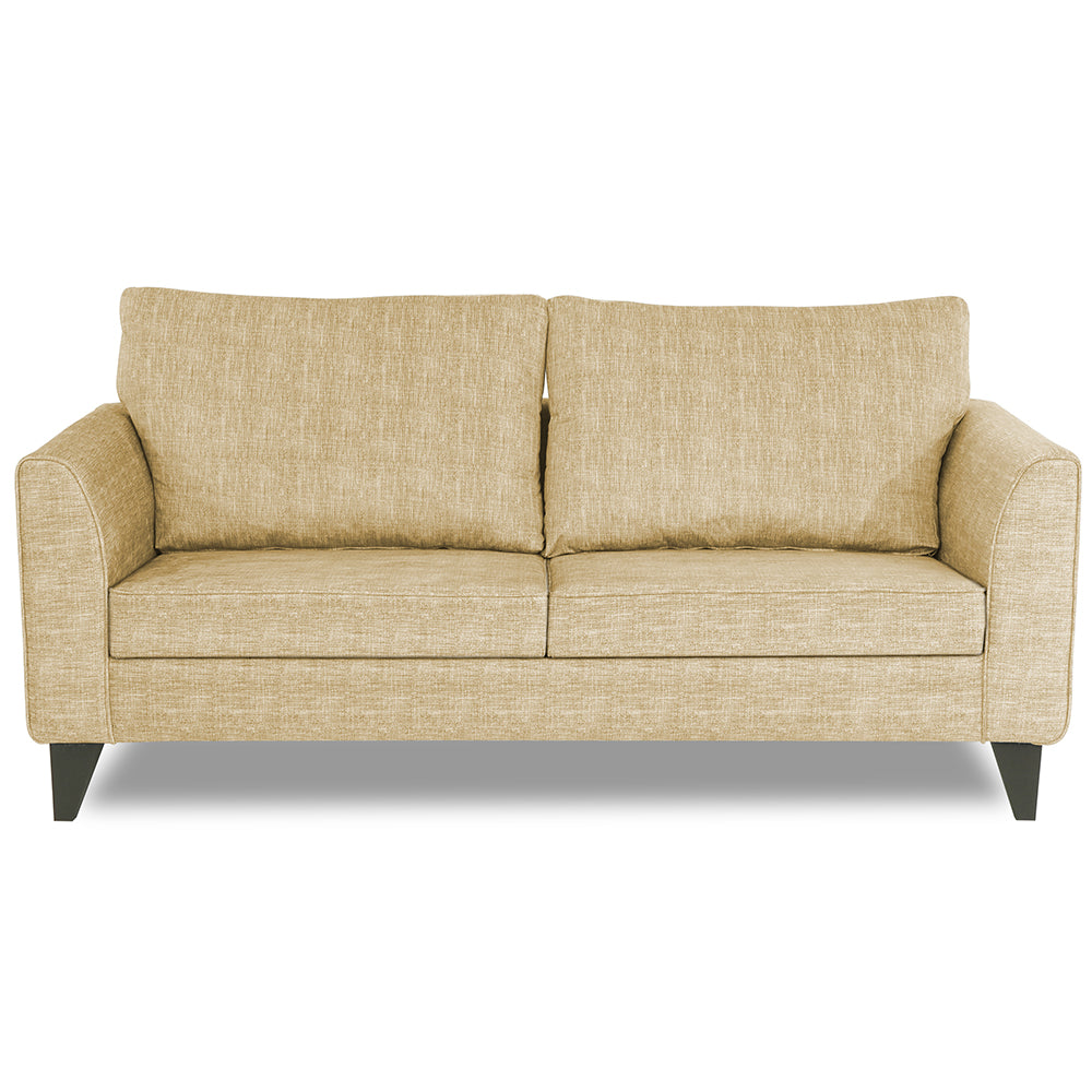 Adorn India Enzo Decent  3 Seater Sofa (Beige)