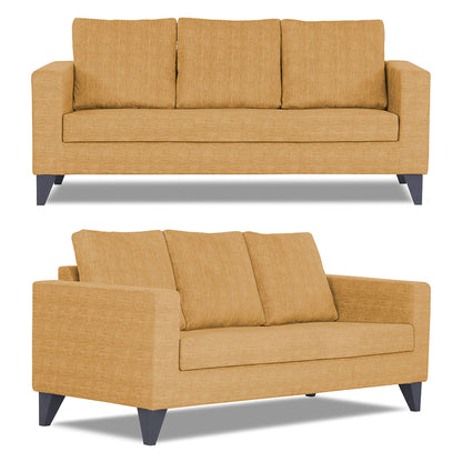 Adorn India Hallton Plain 3+2 5 Seater Sofa Set (Beige) (3 Year Warranty)