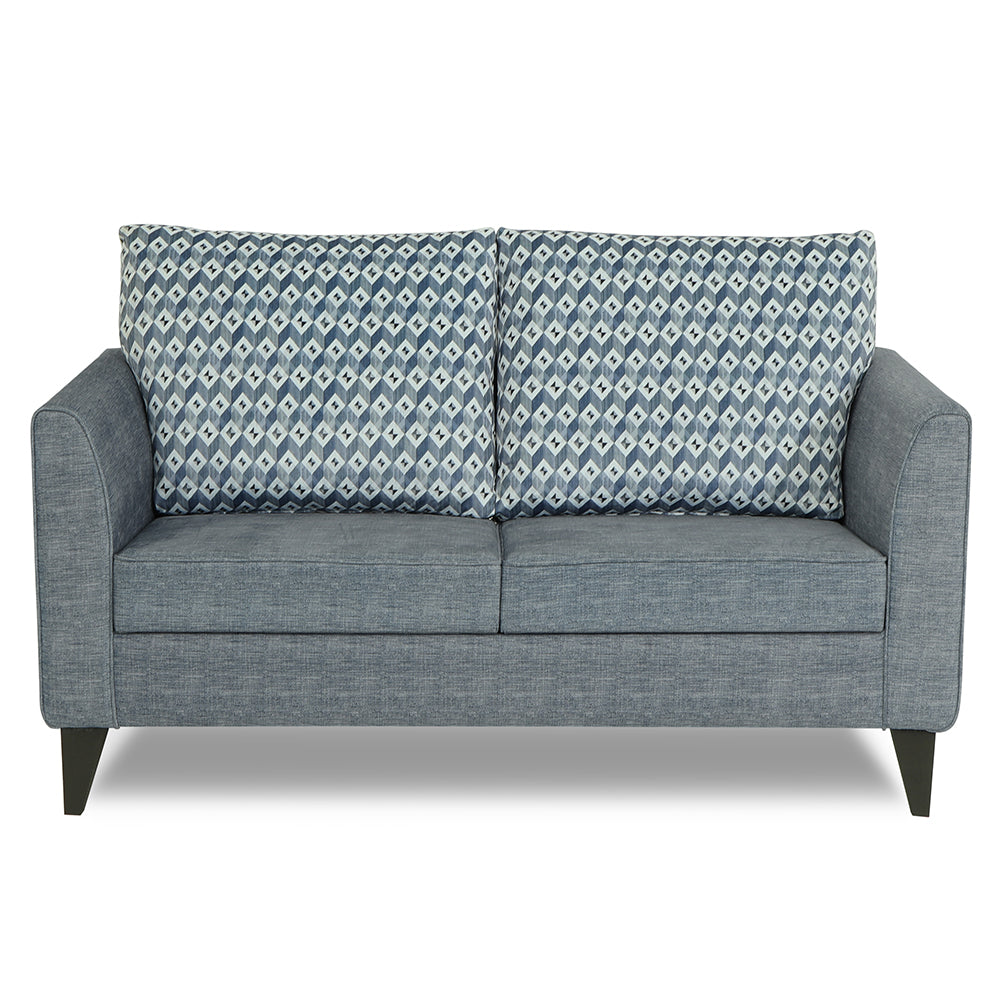 Adorn India Tornado Bricks 2 Seater Sofa (Grey)
