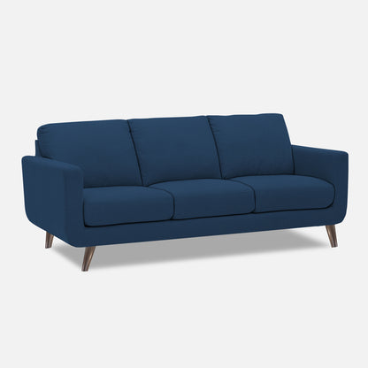 Adorn India Damian 3+2 5 Seater Sofa Set (Blue) (3 Year Warranty)