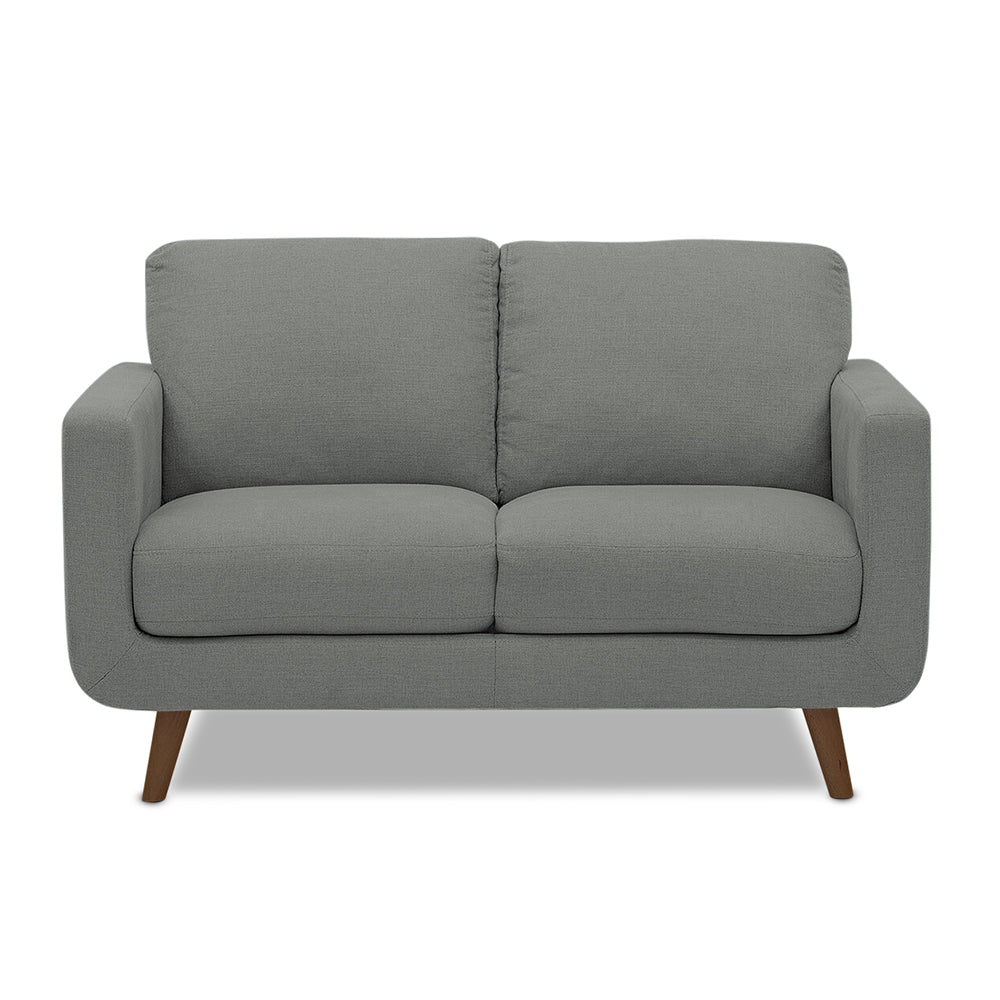 Adorn India Damian 2 Seater Sofa(Grey) (3 Year Warranty)