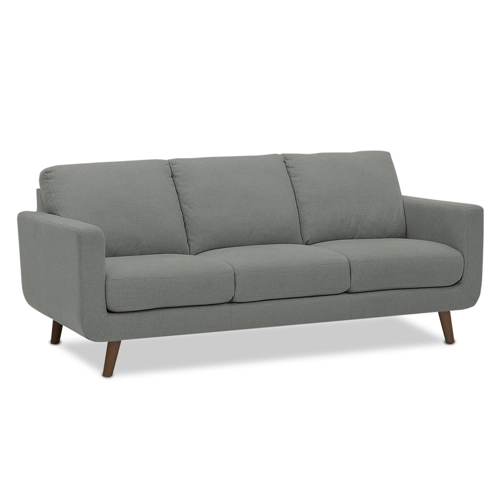 Adorn India Damian 3+1+1 5 Seater Sofa Set (Grey) (3 Year Warranty)
