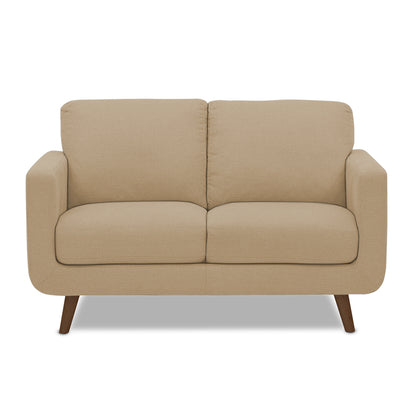 Adorn India Damian 2 Seater Sofa (Beige) (3 Year Warranty)