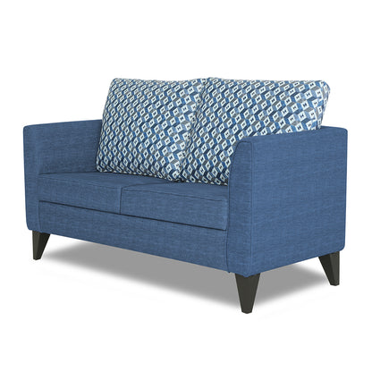 Adorn India Tornado Bricks 2 Seater Sofa (Blue)