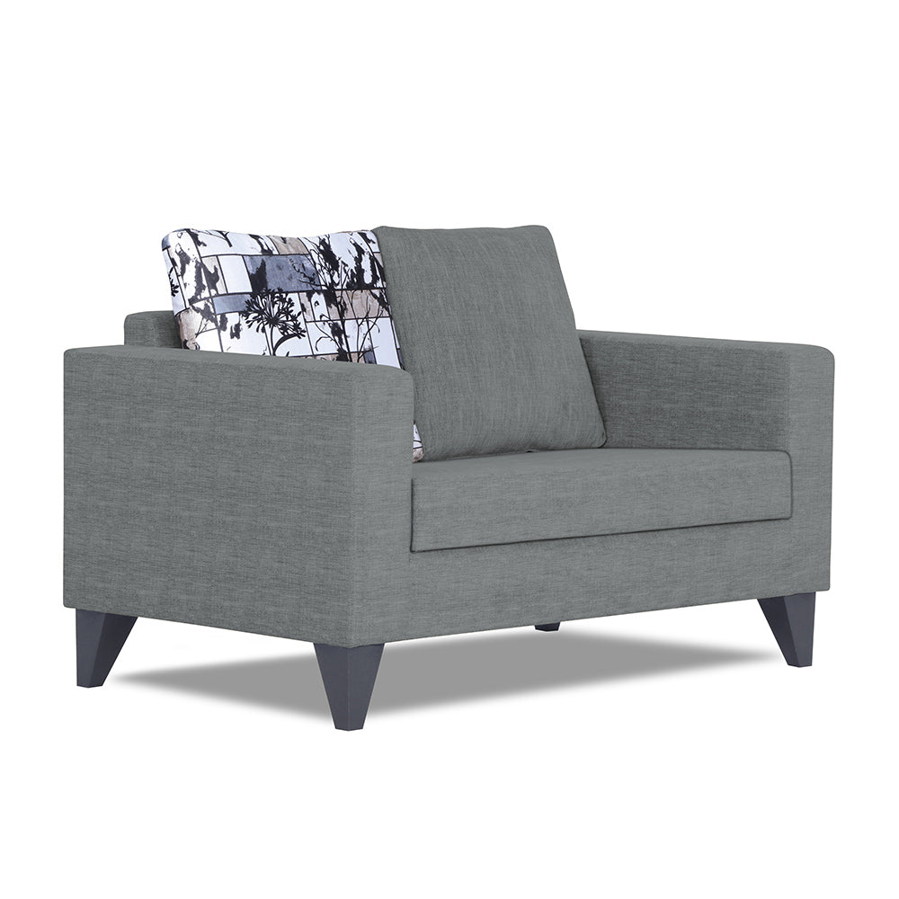 Adorn India Hallton Digitel Print 2 Seater Sofa (Grey) (3 Year Warranty)