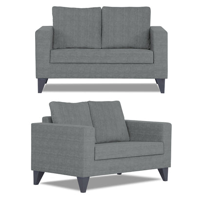 Adorn India Hallton Plain 3+2+1 6 Seater Sofa Set (Grey) (3 Year Warranty)