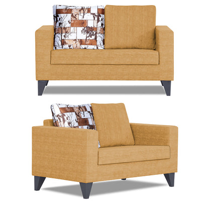 Adorn India Hallton Digitel Print Cushion 3+2+1 6 Seater Sofa Set (Beige) (3 Year Warranty)