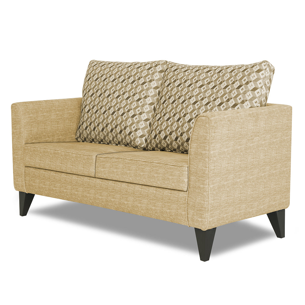 Adorn India Tornado Bricks 2 Seater Sofa (Beige)