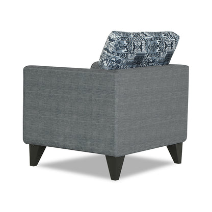 Adorn India Sheldon Crafty 1 Seater Sofa (Grey)