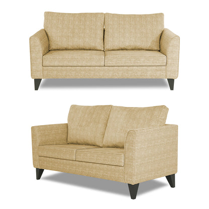 Adorn India Enzo Decent 3+2 5 Seater Sofa Set with Centre Table (Beige)