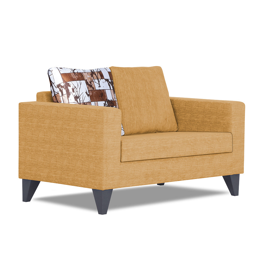 Adorn India Hallton Digitel Print 2 Seater Sofa (Beige) (3 Year Warranty)