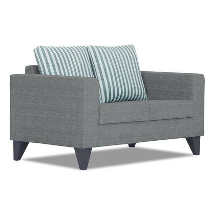 Adorn India Straight Line Plus Stripes 2 Seater Sofa (Grey) (3 Year Warranty)