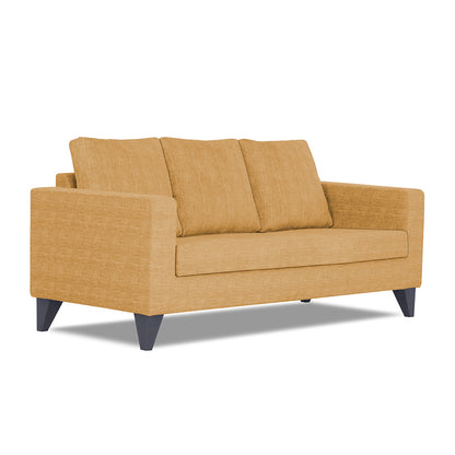 Adorn India Hallton Plain 3 Seater Sofa (Beige) (3 Year Warranty)