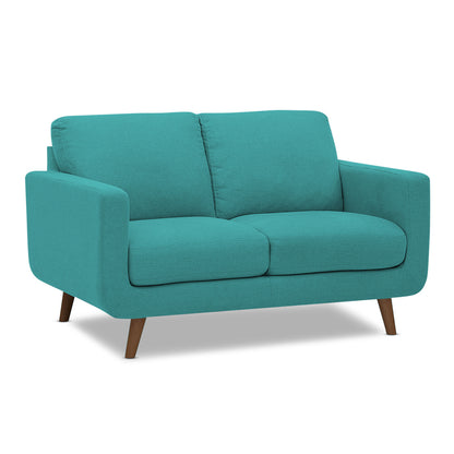 Adorn India Damian 2 Seater Sofa (Aqua Blue) (3 Year Warranty)