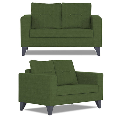 Adorn India Hallton Tufted 3+2 5 Seater Sofa Set (Green) (3 Year Warranty)