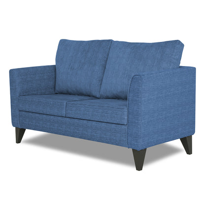 Adorn India Enzo Decent 2 Seater Sofa (Blue)