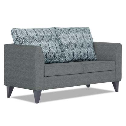 Adorn India Cortina Damask 2 Seater Sofa (Grey)