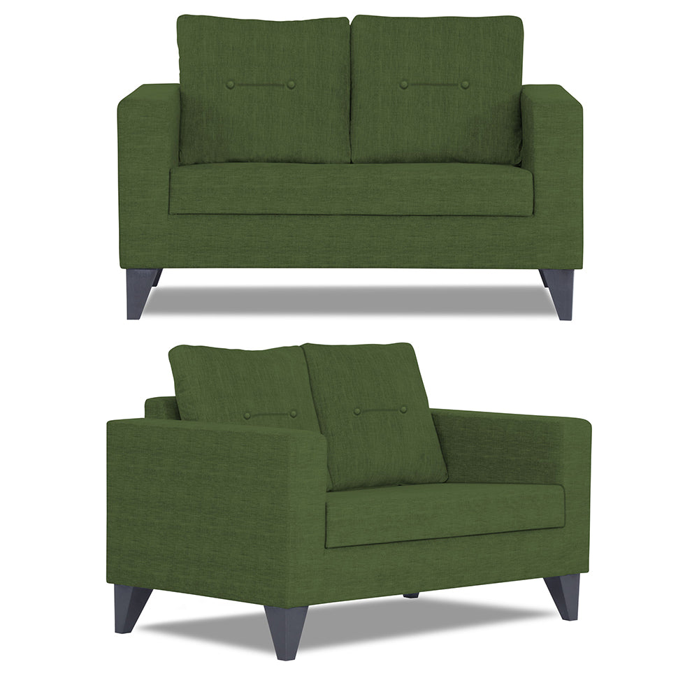 Adorn India Hallton Tufted 3+2+1 6 Seater Sofa Set (Green) (3 Year Warranty)