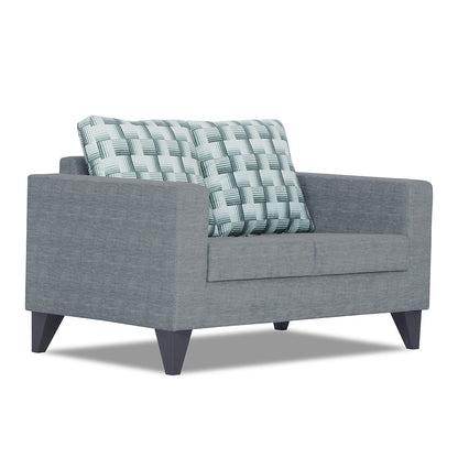 Adorn India Straight line Plus Bricks 2 Seater Sofa (Grey) (3 Year Warranty)