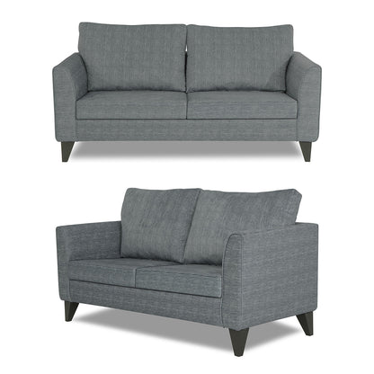 Adorn India Enzo Decent 3+2 5 Seater Sofa Set with Centre Table (Grey)