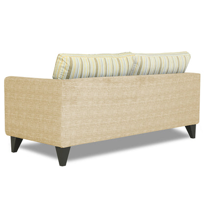 Adorn India Lawson Stripes 3 Seater Sofa (Beige)