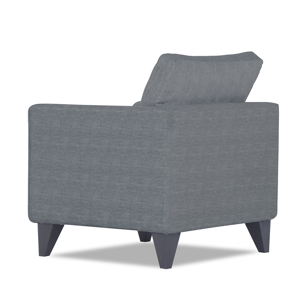 Adorn India Enzo Decent 1 Seater Sofa (Grey)