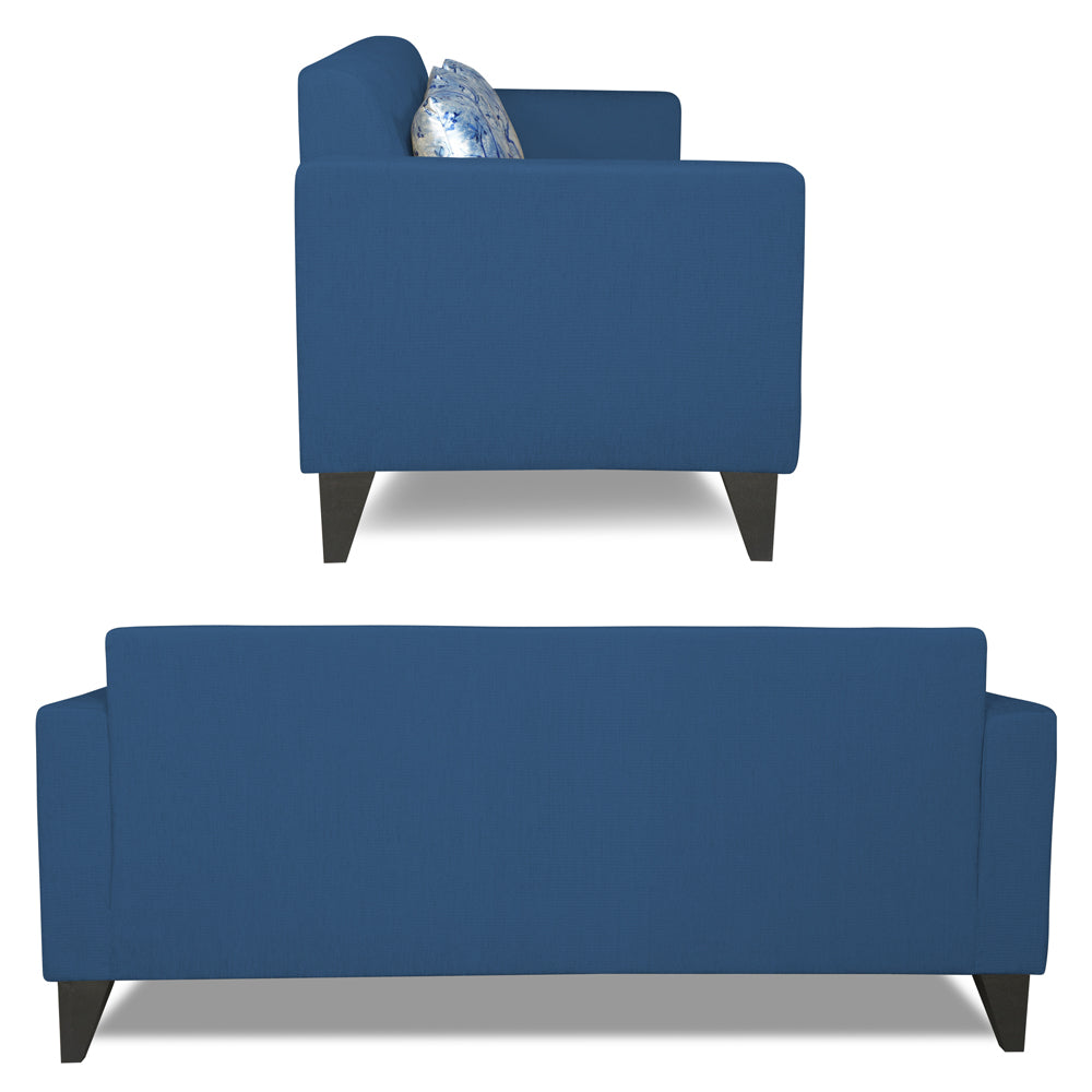 Adorn India Bladen 3-2-1 Six Seater Sofa Set (Blue)
