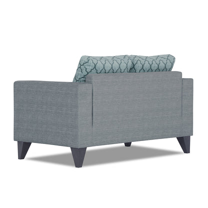 Adorn India Straight line Plus Blossom 2 Seater Sofa (Grey) (3 Year Warranty)