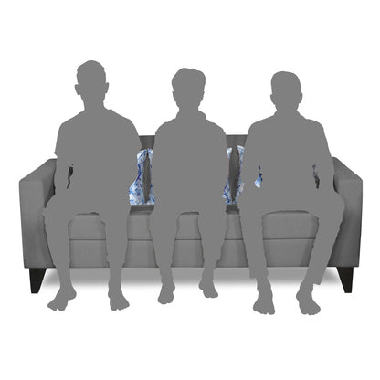 Adorn India Bladen 3 Seater Sofa (Grey)