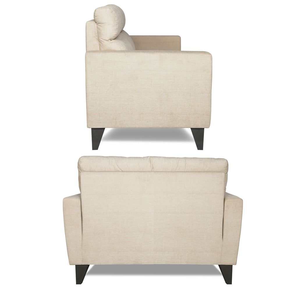 Adorn India Cardello 2 Seater Sofa (Beige) (3 Year Warranty)