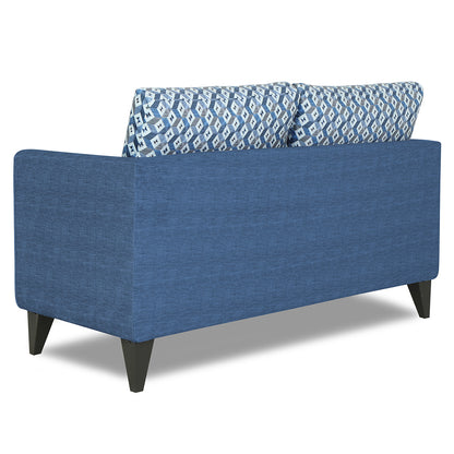 Adorn India Tornado Bricks 2 Seater Sofa (Blue)