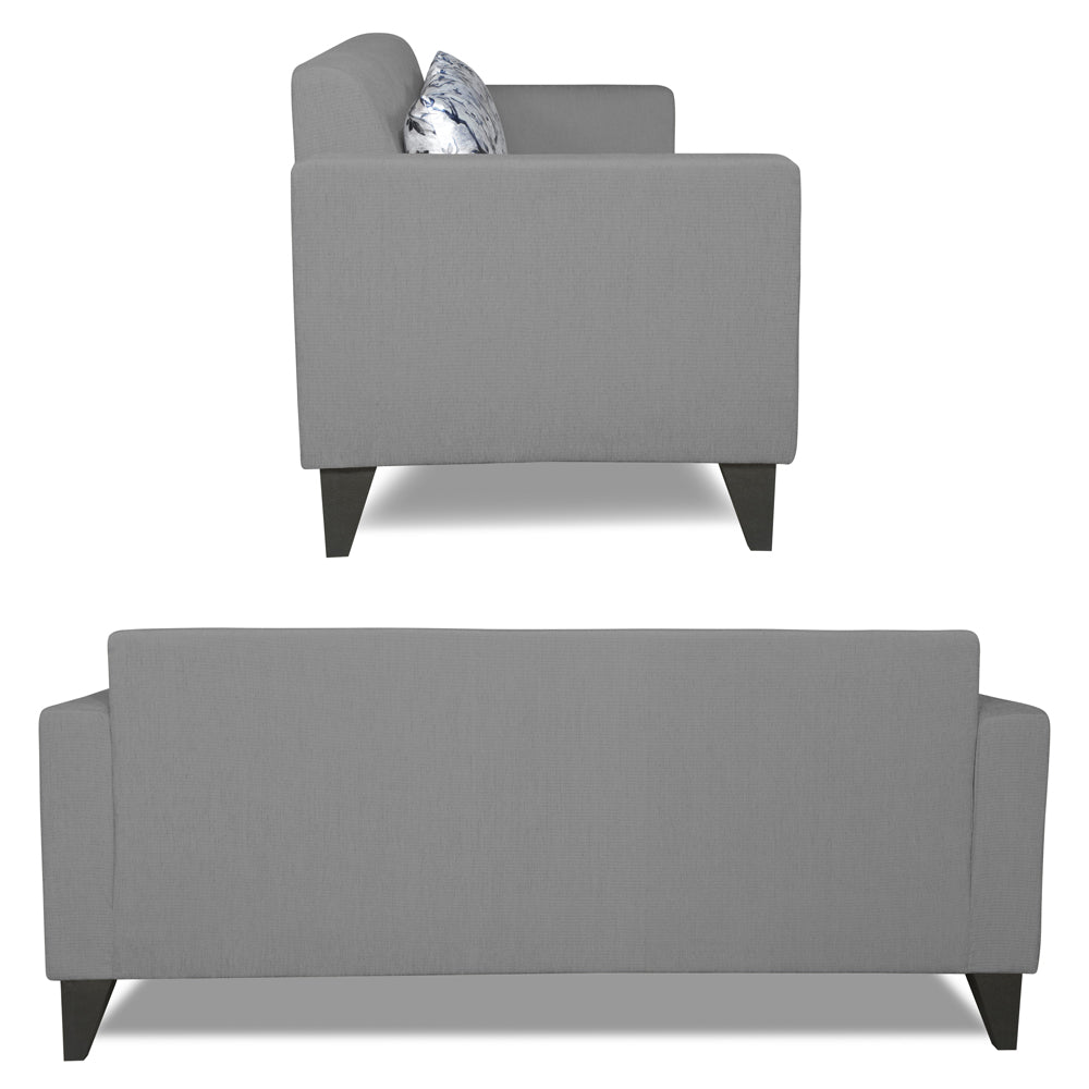 Adorn India Bladen 3-2 Five Seater Sofa Set (Grey)
