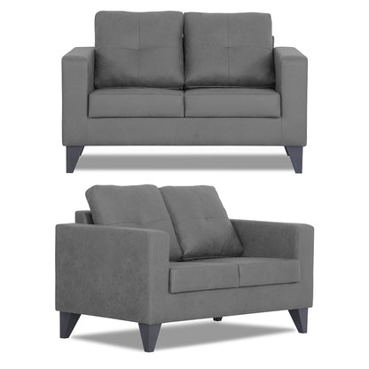 Adorn India Straight line Plus Premium Leatherette Suede 3+2+1 6 Seater Sofa Set (Grey) (3 Year Warranty)