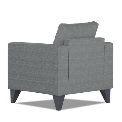 Adorn India Hallton Tufted 1 Seater Sofa (Grey) (3 Year Warranty)