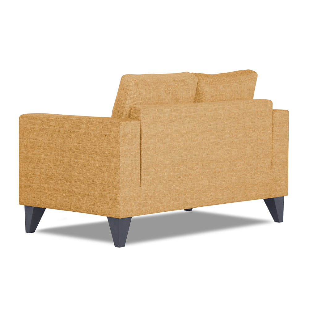 Adorn India Hallton Plain 2 Seater Sofa (Beige) (3 Year Warranty)