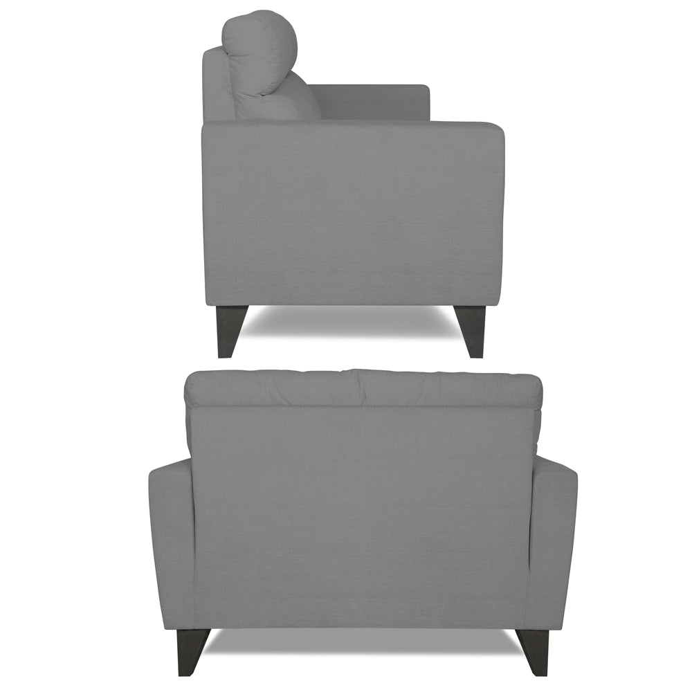 Adorn India Cardello 2 Seater Sofa (Grey) (3 Year Warranty)