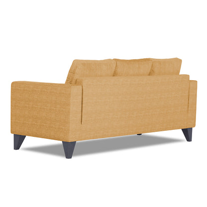 Adorn India Hallton Plain 3 Seater Sofa (Beige) (3 Year Warranty)