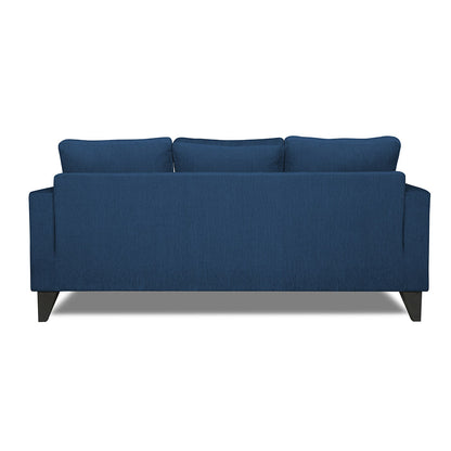 Adorn India Hallton L Shape 4 Seater Sofa Set Digital Print (Blue)(3 Year Warranty)