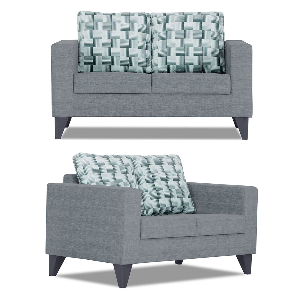 Adorn India Straight line Plus Bricks 3+2+1 6 Seater Sofa Set (Grey) (3 Year Warranty)
