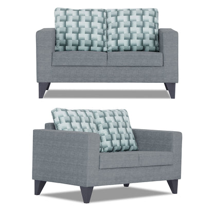 Adorn India Straight line Plus Bricks 3+2+1 6 Seater Sofa Set (Grey) (3 Year Warranty)