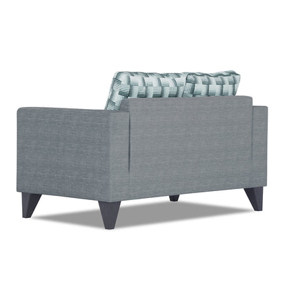 Adorn India Straight line Plus Bricks 2 Seater Sofa (Grey) (3 Year Warranty)