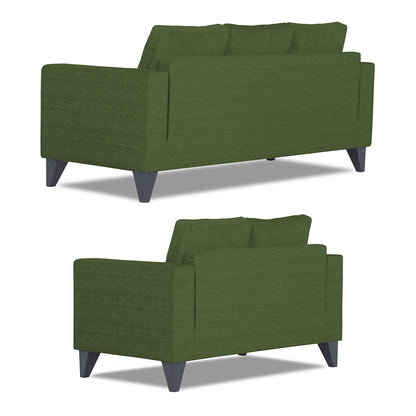 Adorn India Hallton Tufted 3+2 5 Seater Sofa Set (Green) (3 Year Warranty)