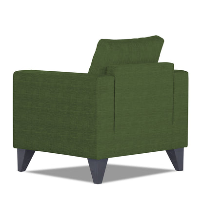 Adorn India Hallton Tufted 1 Seater Sofa (Green) (3 Year Warranty)