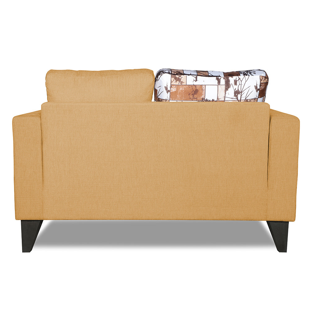 Adorn India Hallton Digitel Print 2 Seater Sofa (Beige) (3 Year Warranty)