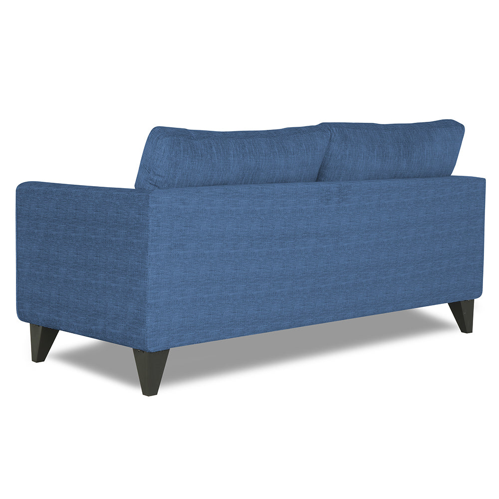 Adorn India Enzo Decent 3 Seater Sofa (Blue)